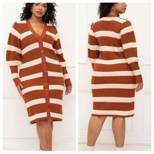 Eloquii Elements Button Up Sweater Dress Size 18-20
